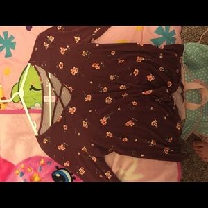 No Boundaries flower matron shirt